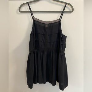 Madewell Black Silky Blouse Tank Size M